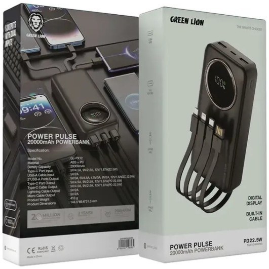پاوربانک گرین لاین POWER PULSE 20K - Image 2