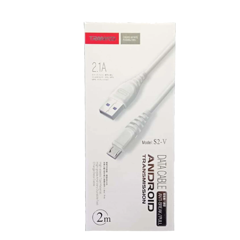 کابل تبدیل USB به microUSB ترانیو مدل S2-V طول 2 متر | TRANYOO - Image 3