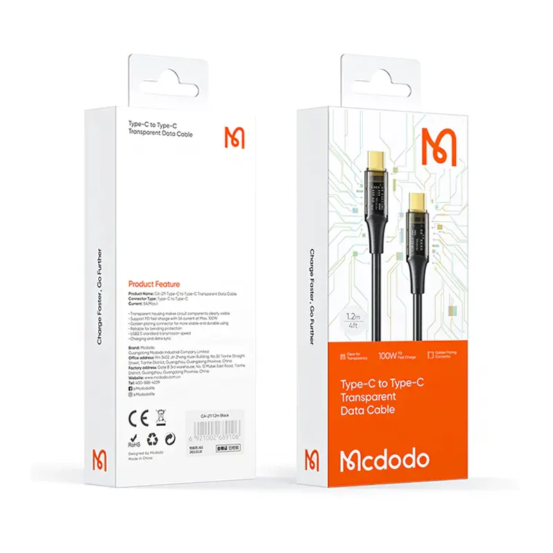 کابل تبدیل USB-C به USB-C مک دودو مدل Mcdodo | CA-2110 - Image 4