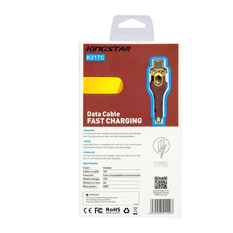 کابل Type-C کینگ استار مدل K217C طول 1 متر ا Kingstar - Image 2