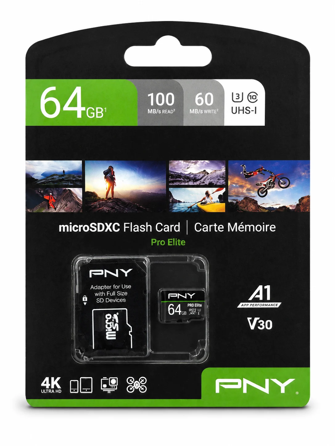 کارت حافظه پی ان وای مدل Elite ظرفیت 64 گیگابایت کلاس 10 استاندارد UHS-I U1 سرعت 100MB/s - Image 2