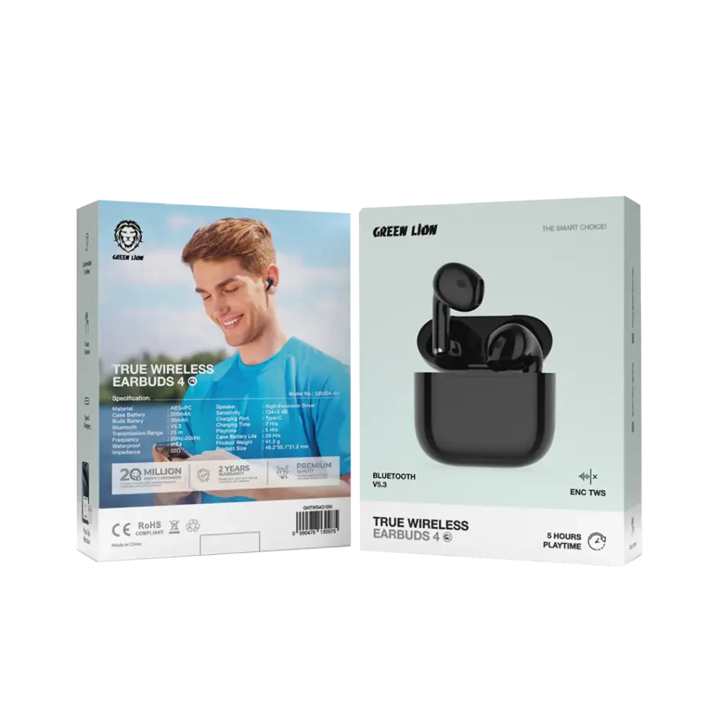 هدفون بی سیم گرین لاین مدل Earbuds 4 G1 - Image 3