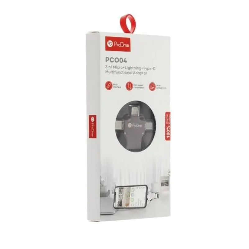 مبدل USB به Type-C / Micro / Lightining پرووان مدل PCO04 ا Proone - Image 5