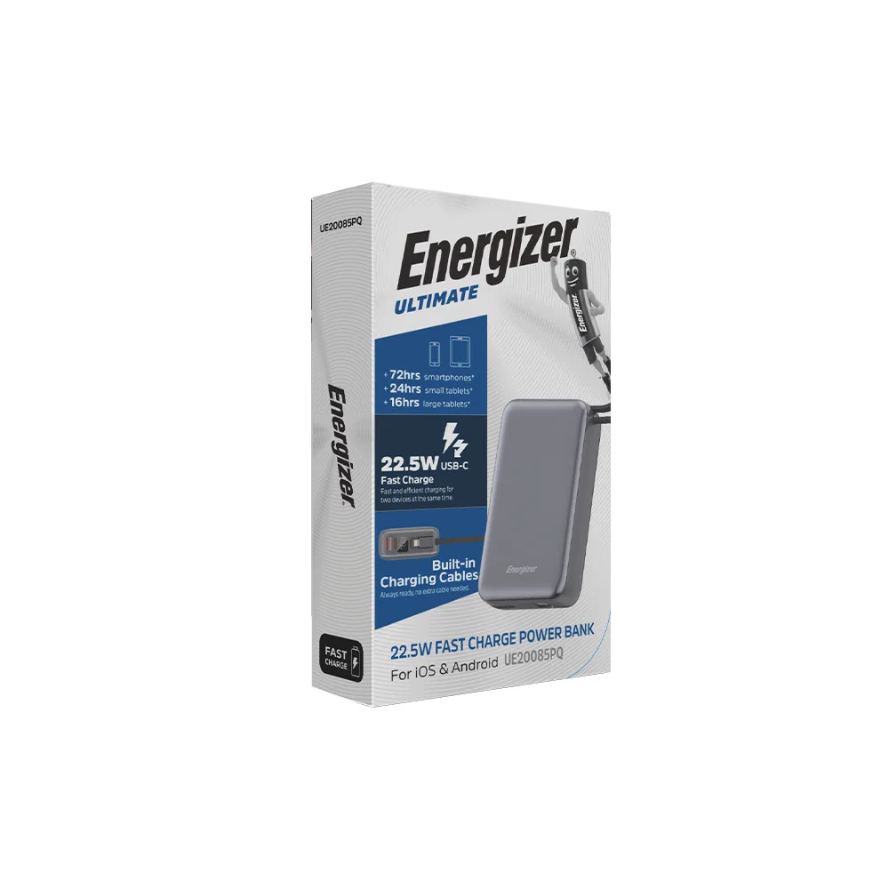 پاوربانک انرجایزر مدل UE20085PQ ظرفیت 20000 میلی آمپر با کابل لایتنینگ - Image 5